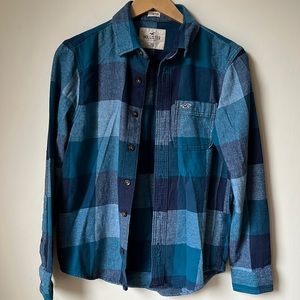 Hollister flannel button down shirt